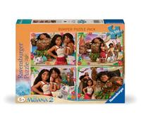 Ravensburger - Puzzle Disney Oceania 2, Collezione Bumper Pack 4X100, Idea Regalo per Bambini 5+ Anni, Gioco Educativo e Stimolante, 4 Puzzle da 100 Pezzi, 36x26 cm