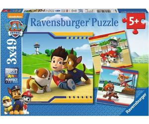 Ravensburger Puzzle - Eroi con Pelliccia, 3 x 49 Pezzi - 1 pz.