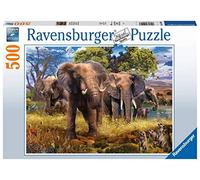 Ravensburger - Puzzle Famiglia di Elefanti, 500 Pezzi, Idea regalo, per Lei o Lui, Puzzle Adulti