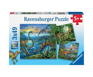 Ravensburger Puzzle Fascino Dei Dinosauri 3 X 49 Pezzi