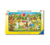 Ravensburger - Puzzle: Festa di compleanno, Puzzle Bambini 3 Anni, 15 pezzi