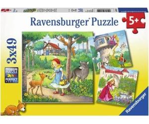 Ravensburger Puzzle - Fiaba, 3 x 49 Pezzi - 1 pz.
