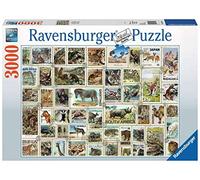 Ravensburger Puzzle Francobolli degli Animali Puzzle 3000 pz Illustrazioni, Puzzle per Adulti
