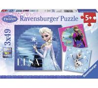 Ravensburger puzzle Frozen: Elsa, Anna e Olaf 3×49 pezzi