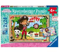 Ravensburger - Puzzle Casa delle bambole Gabbyss 2x24 - 40-99 Pezzi