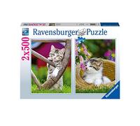 Ravensburger - Puzzle Gattini, 2x500 Pezzi, Idea regalo, per Lei o Lui, Puzzle Adulti