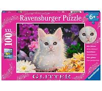 Ravensburger - Puzzle Gattino Glitter, 100 Pezzi XXL, Et Raccomandata 6+ Anni -