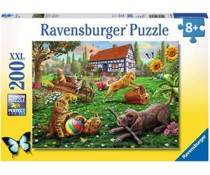 Ravensburger Puzzle - Giocherelloni a Quattro Zampe, 200 Pezzi XXL - 1 pz.