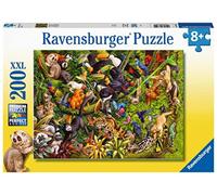Ravensburger - Puzzle Giungla vivace, 200 Pezzi XXL, Et Raccomandata 8+ Anni -