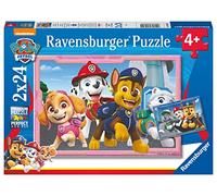 Ravensburger - Puzzle Gli Eroi di Paw Patrol, Idea Regalo per Bambini 4+ Anni, Gioco Educativo e Stimolante, 2 Puzzle da 24 Pezzi, 26x18 cm, Esclusiva Amazon