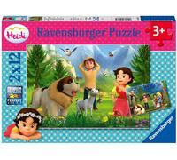 Puzzle Heidi: tempo insieme sulle montagne - 2x12 pezzi