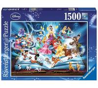 Ravensburger - Puzzle Il Magico Libro Delle Fiabe Disney, 1500 Pezzi, Idea regal