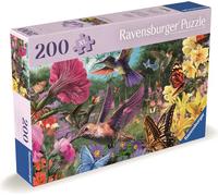 Puzzle mondo di colibrì e farfalle 200 pezzi