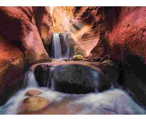 Ravensburger - Puzzle Il potere della natura: la cascata nel Red Canyon, Utah, USA - 1500 Pezzi
