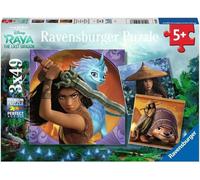 Ravensburger - Puzzle In Legno - Raya The Brave - 3 X 49 Pezzi - 5+