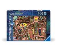 Ravensburger - puzzle la biblioteca bislacca, 500 pezzi, puzzle adulti
