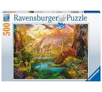 Ravensburger - Puzzle La Terra dei Dinosauri, 500 Pezzi, Idea regalo, per Lei o Lui, Puzzle Adulti