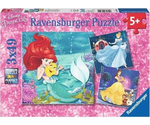 Ravensburger Puzzle - Le Avventure delle Principesse, 3 x 49 Pezzi - 1 pz.