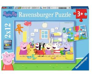 Ravensburger Puzzle - Le Avventure di Peppa - 2 x 12 Pezzi - 1 pz.