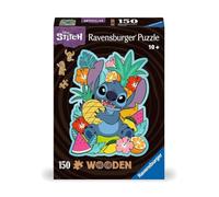 Ravensburger - Puzzle Wooden in Legno, 150 Pezzi, Tema Disney Stitch con 15 Picc