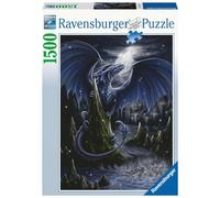 PUZZLE TEMATICO RAVENSBURGER L OSCURO DRAGO BLU 1500 PZ