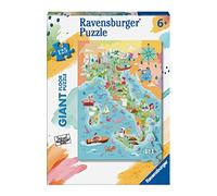 Ravensburger - Puzzle Mappa dell'Italia, Collezione 125 Giant Pavimento, 125 Pezzi, Età Raccomandata 6+ Anni, 03145