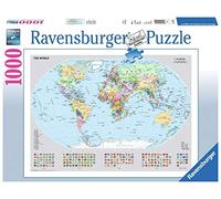 RAVENSBURGER 156528 MAPPAMONDO POLITICO 1000 PEZZI