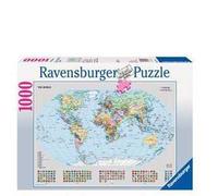 Ravensburger - Puzzle Mappamondo politico, 1000 Pezzi, Puzzle Adulti