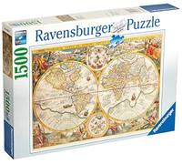 PUZZLE OGGETTI CARTE GEOGRAFICHE RAVENSBURGER MAPPAMONDO STORICO 1500 PZ