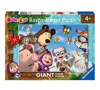 Ravensburger - puzzle masha e orso, collezione 24 giant pavimento, 24 pezzi, età raccomandata 3+ anni