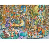 Ravensburger - Puzzle Mezzanotte in biblioteca, 1000 Pezzi, Idea regalo, per Lei o Lui, Puzzle Adulti