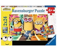 Ravensburger Puzzle Minions, 2 Puzzle di 24 Pezzi, Età Consigliata 4+, Puzzle per Bambini, Stampa di Alta Qualità, 05085 7