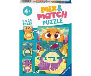 ravensburger Puzzle Mix&Match: Dinosauri simpatici 3x24 pezzi 1 St