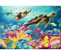 Ravensburger 12000577 - Mondo blu sottomarino - puzzle 1000 pezzi - puzzle adulti e ragazzi da 14 anni, puzzle mare