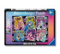 Ravensburger - Puzzle Monster High, 200 Pezzi XXL - Puzzle Bambini 8 Anni, Collezione Monster High, Giochi Educativi e Divertenti, Idee Regalo