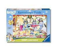 RAVENSBURGER - PUZZLE NATALE CON BLUEY, COLLEZIONE 24 GIANT PAVIMENTO, 24 PEZZI, ETà RACCOMANDATA 3+ ANNI
