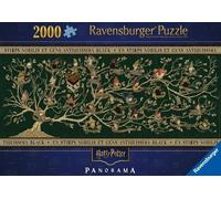 Ravensburger - Puzzle Panorama dell'albero genealogico nero di Harry Potter - 2000 Pezzi