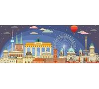 Ravensburger Puzzle Panorama Nachts in Berlin 1000 Teile 12000449