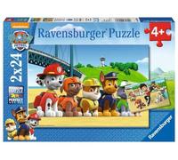 RAVENSBURGER 090648 PUZZLE 2X24 PAW POATROL PATTUGLIA EROICA ANNI 4+