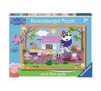 Ravensburger - Puzzle Peppa Pig Club House, Collezione Giant Pavimento, Idea Regalo per Bambini 3+ Anni, Gioco Educativo e Stimolante, 24 Pezzi Giganti, 70x50 cm