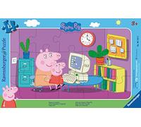 Ravensburger - Puzzle, Peppa Pig, Puzzle Incorniciati 15 Pezzi, Puzzle per Bambini, Età Consigliata 3+, 06123 5
