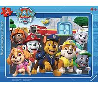 Ravensburger Puzzle per bambini - 05145 sulla prossima avventura - Puzzle con cornice per bambini dai 3 anni in su, Paw Patrol Puzzle con 33 pezzi