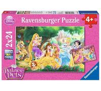 Ravensburger Puzzle - Le Migliori Amiche delle Principesse, 2 x 24 Pezzi - 1 pz.