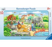 Ravensburger Puzzle con Cornice - Gita allo Zoo, 15 Pezzi - 1 pz.