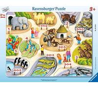 RAVENSBURGER PUZZLE per Bambini - Primo conteggio Fino a 5 - 8 - 17 Pezzi Puzzle con Cornice per Bambini dai 3 Anni in su