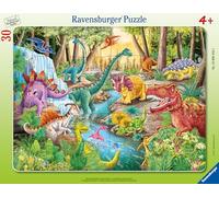Ravensburger - Puzzle per bambini - Puzzle con cornice 30-48 pezzi - Ruggito dei dinosauri - Ragazza o ragazzo dai 4 anni - Puzzle di alta qualità - Cartone spesso e resistente - 12004153