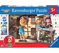 Ravensburger Puzzle Pinocchio, 3 Puzzle di 49 Pezzi, Età Consigliata 5+, Puzzle per Bambini, Stampa di Alta Qualità, Multicolore - 05567 8