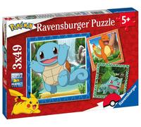 Ravensburger - Puzzle Pokémon, Collezione 3x49, 3 Puzzle da 49 Pezzi, Età Raccom