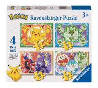 Ravensburger - Puzzles Pokémon 4 Pack | Puzzle Bambini 3 Anni In Su | Regalo Bimba 3 Anni In Su 72 Pezzi | Puzzle Bambini 19 X 14 Cm | Puzzles Ravensburger