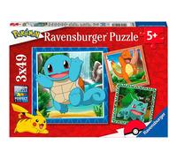 Ravensburger Puzzle Pokémon 3x49 pezzi - Età 5+ - 21x21 cm